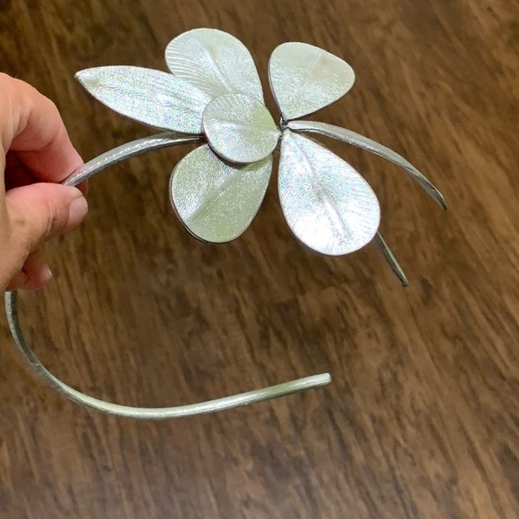 J.crew metallic flower hair holder main image 6